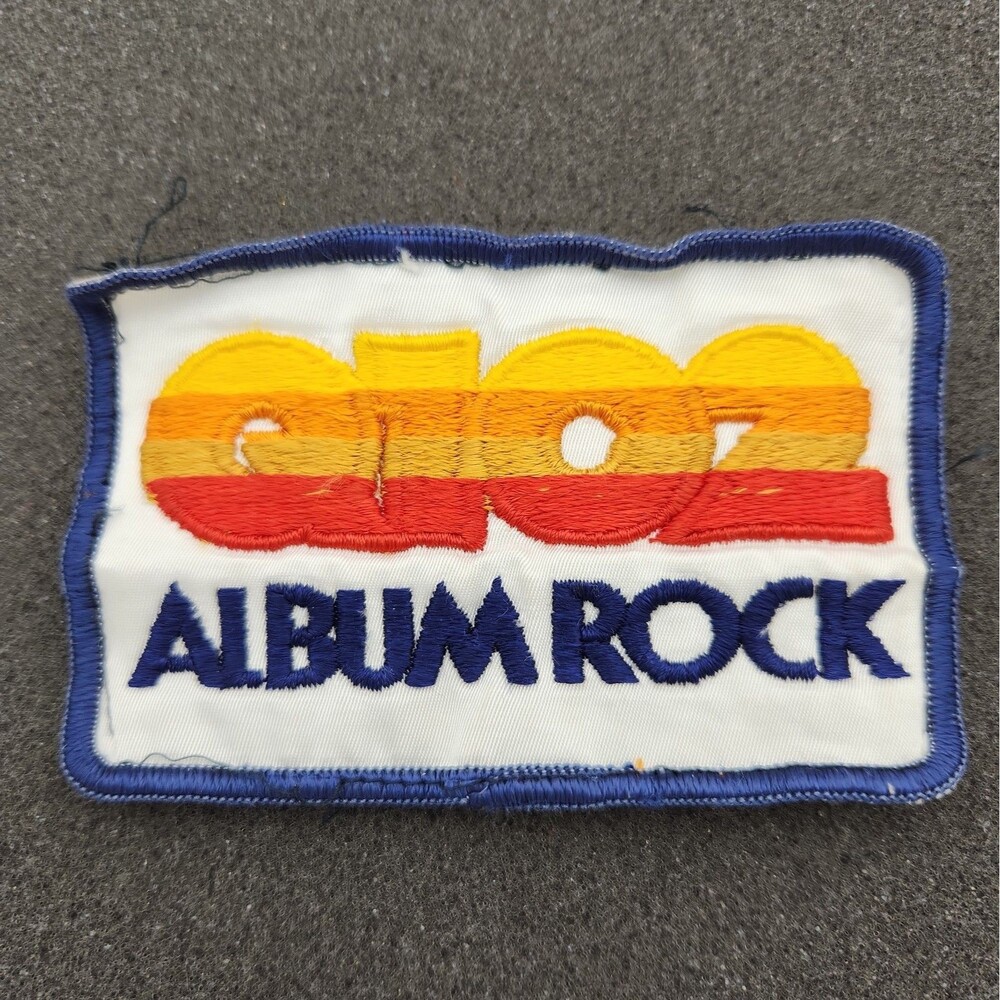 Patch Q102 Dallas Texas Album Rock Embroidered 4.25 X 2.75 Sew On Iron 1970's